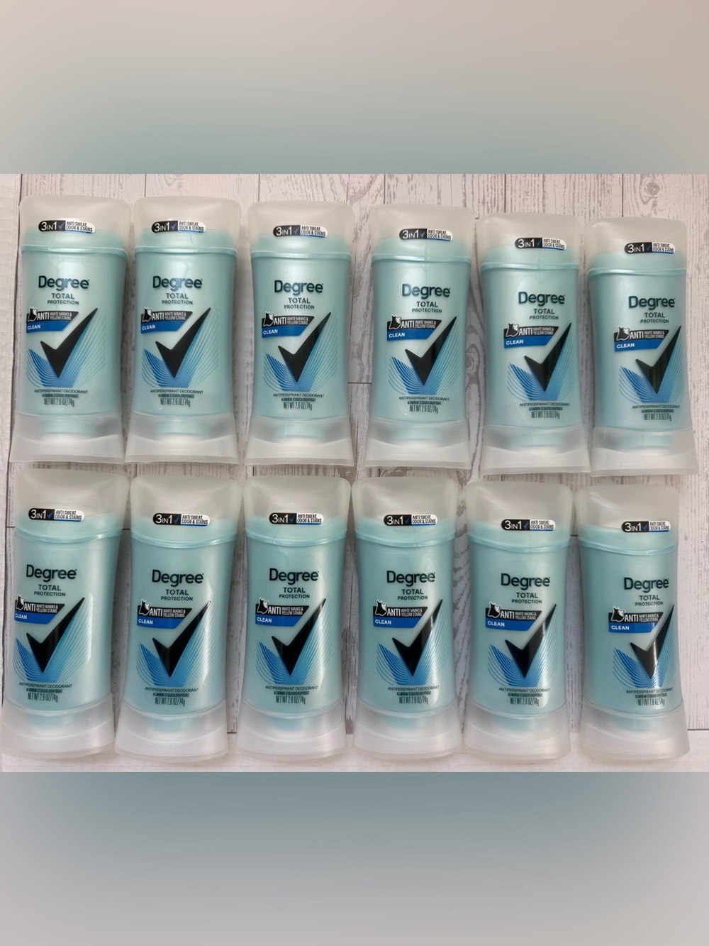 🔥BULK BUY🔥 PACK OF 12: Degree Protection Anti-Perspirant Deodorant - Clean Scent